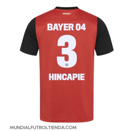 Camiseta Bayer Leverkusen Piero Hincapie #3 Primera Equipación Replica 2024-25 mangas cortas